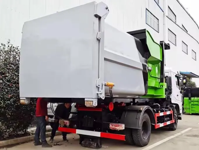 10 cbm Intelligent mobile compressed garbage station garbage truck Picture