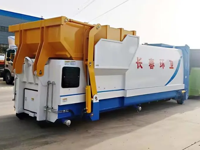 22 CBM big capacity hook arm compressed detachable garbage truck