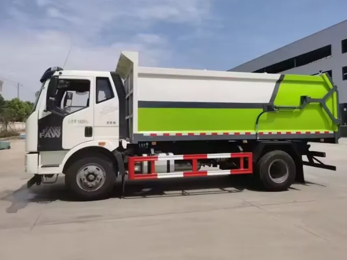 FAW 4x2 waste transfer garbage truck Picture