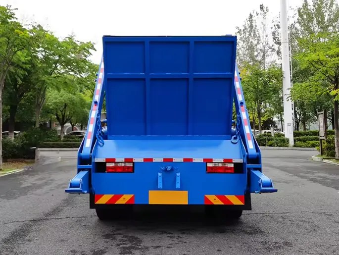 Dongfeng 8 Ton Swing Arm Garbage Collection Skip Loader Waste Garbage Truck Picture