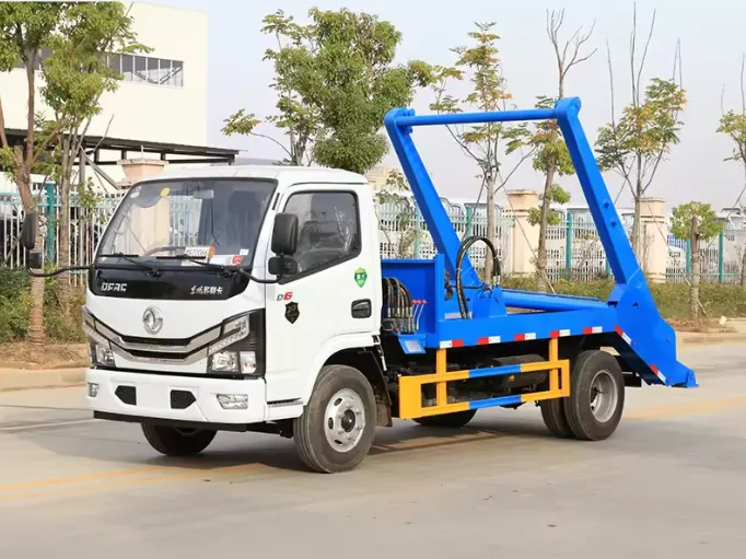 DONGFENG 5 CBM 4x2 Swing Arm Skip Loader Garbage Truck Picture