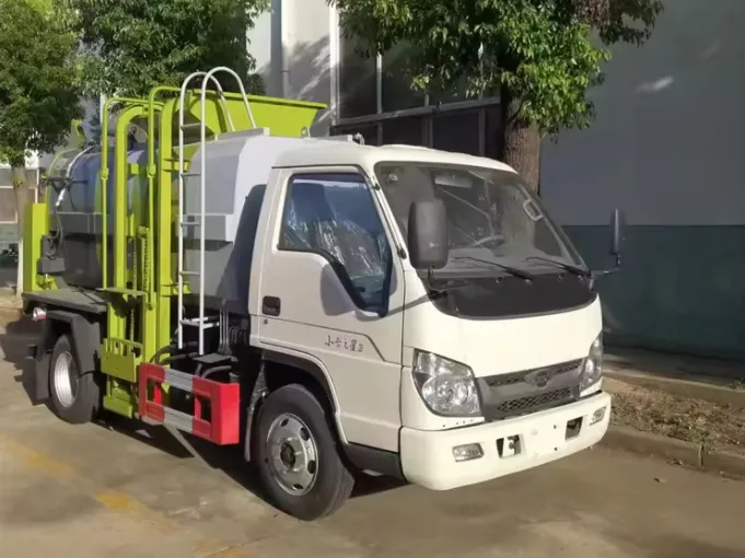 Foton 3 CBM side loader food waste truck Picture