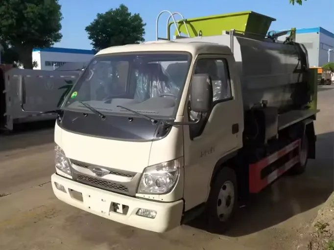 Foton 3 CBM side loader food waste truck Picture