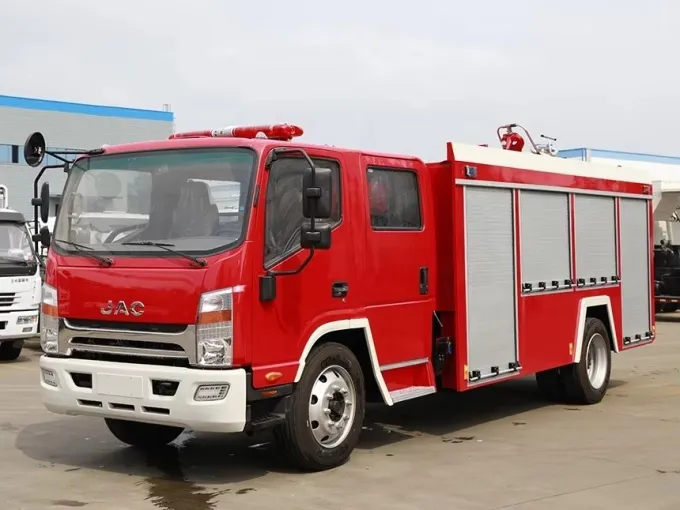 JAC double cab 1000gallon 4000liters fire fighting truck