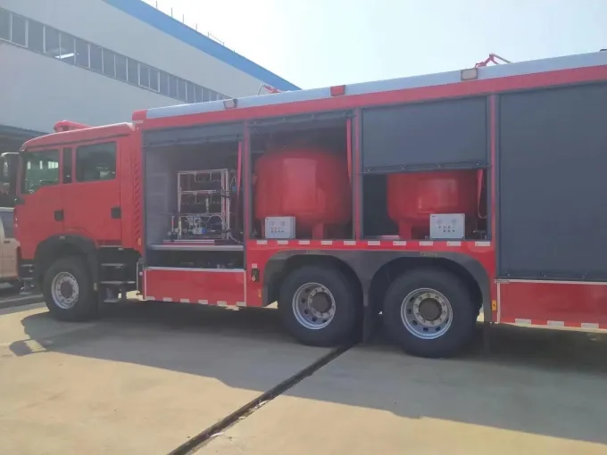 Sinotruck Howo 6x4 12000L Dry Powder Fire Truck Picture