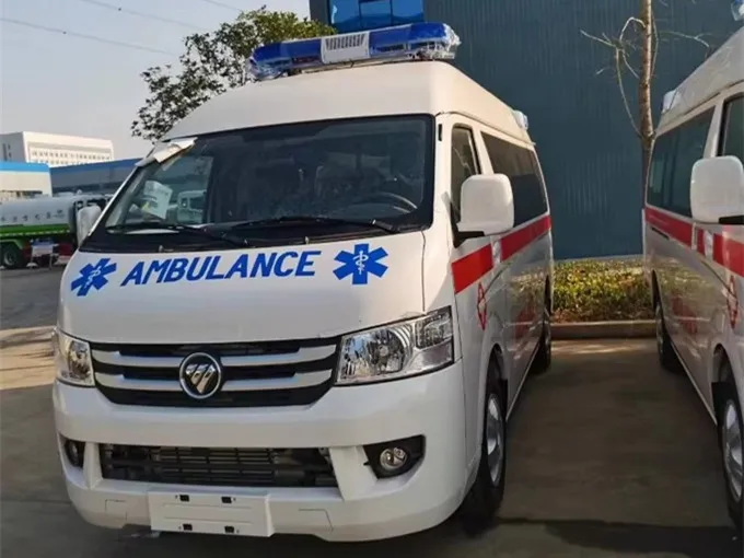 Foton diesel box van ambulance hospital ICU emergency patient transport vehicle Picture