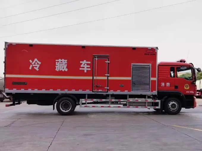 HOWO 15 Tons Refrigerated Trucks Fire Fighting Freezer Trucks Picture